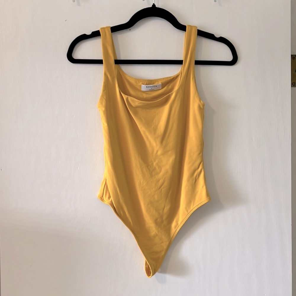 Yellow Babaton bodysuit